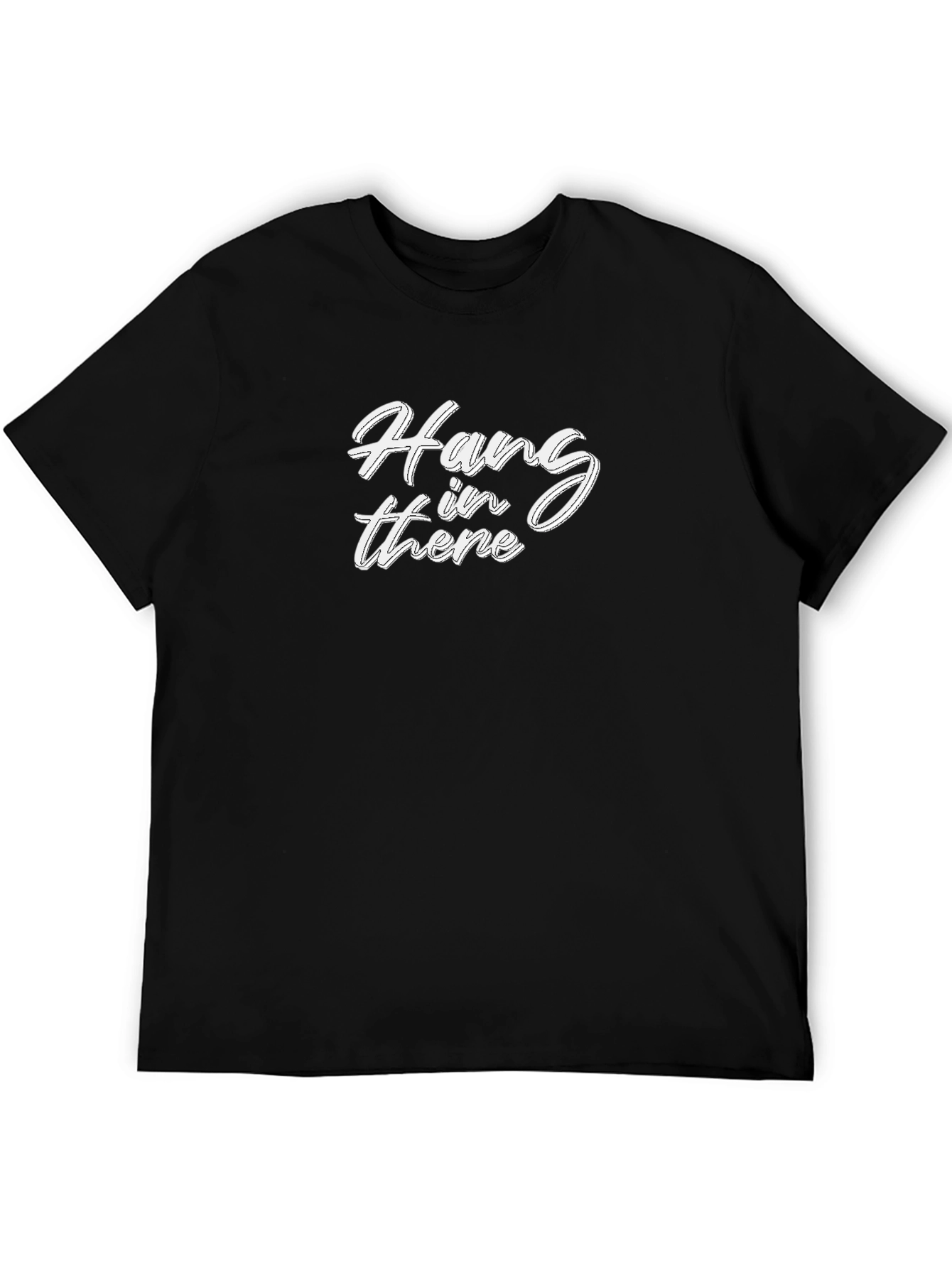 Hang In There Graphic Tee - Black