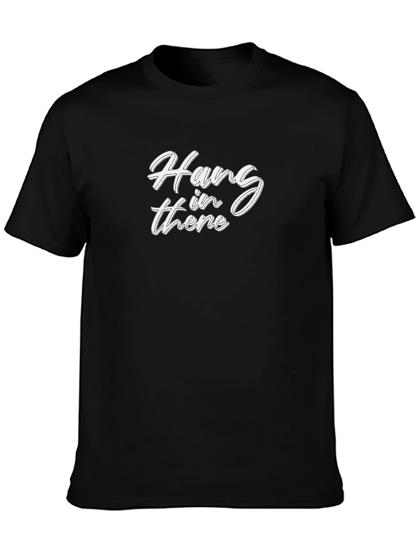 Hang In There Graphic Tee - Black