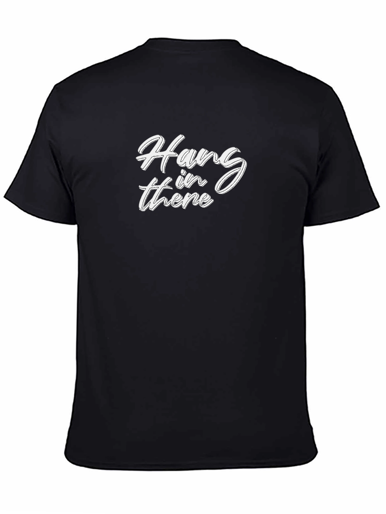 Hang In There Graphic Tee - Black