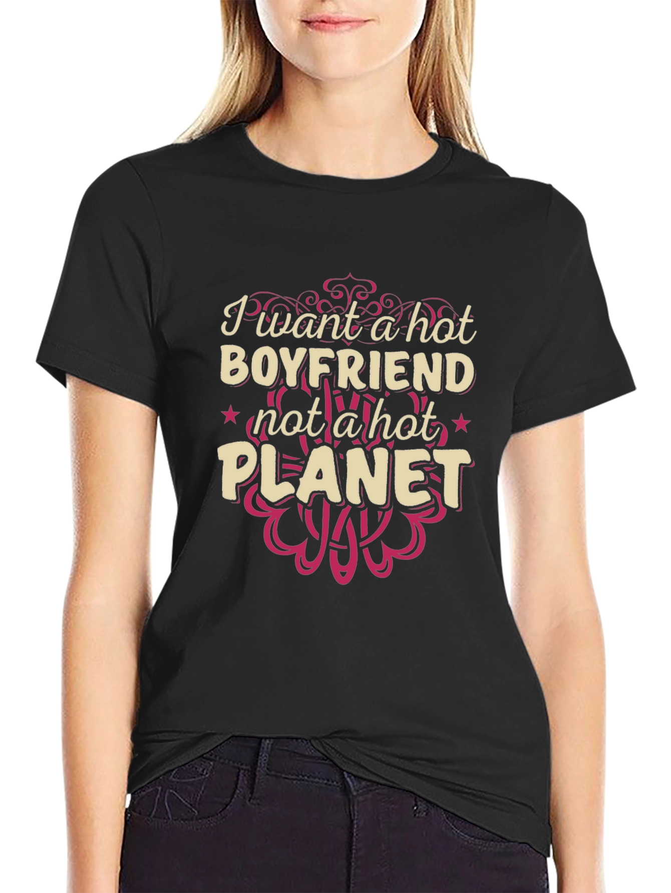 Hot Boyfriend Not Planet T-Shirt