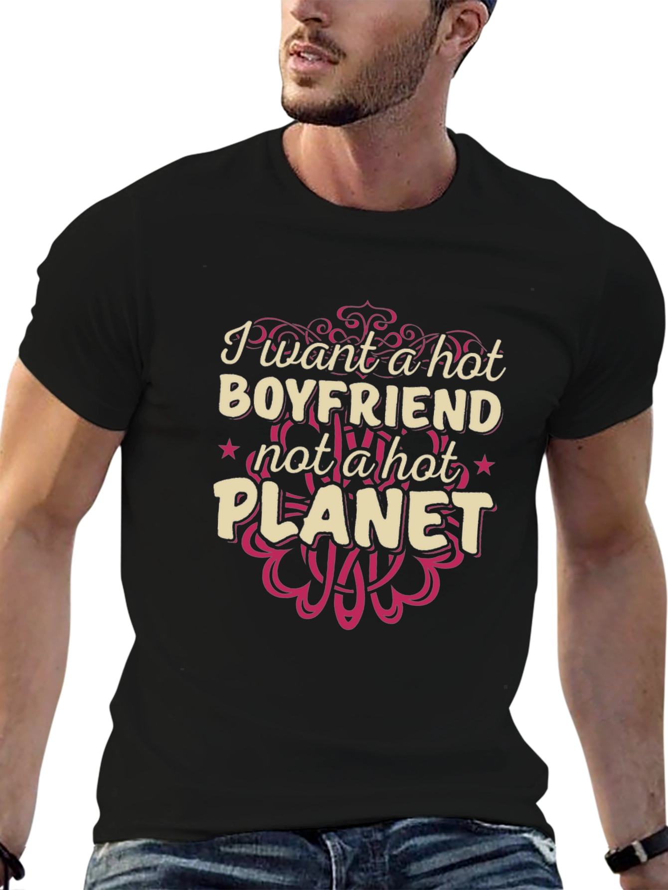 Hot Boyfriend Not Planet T-Shirt