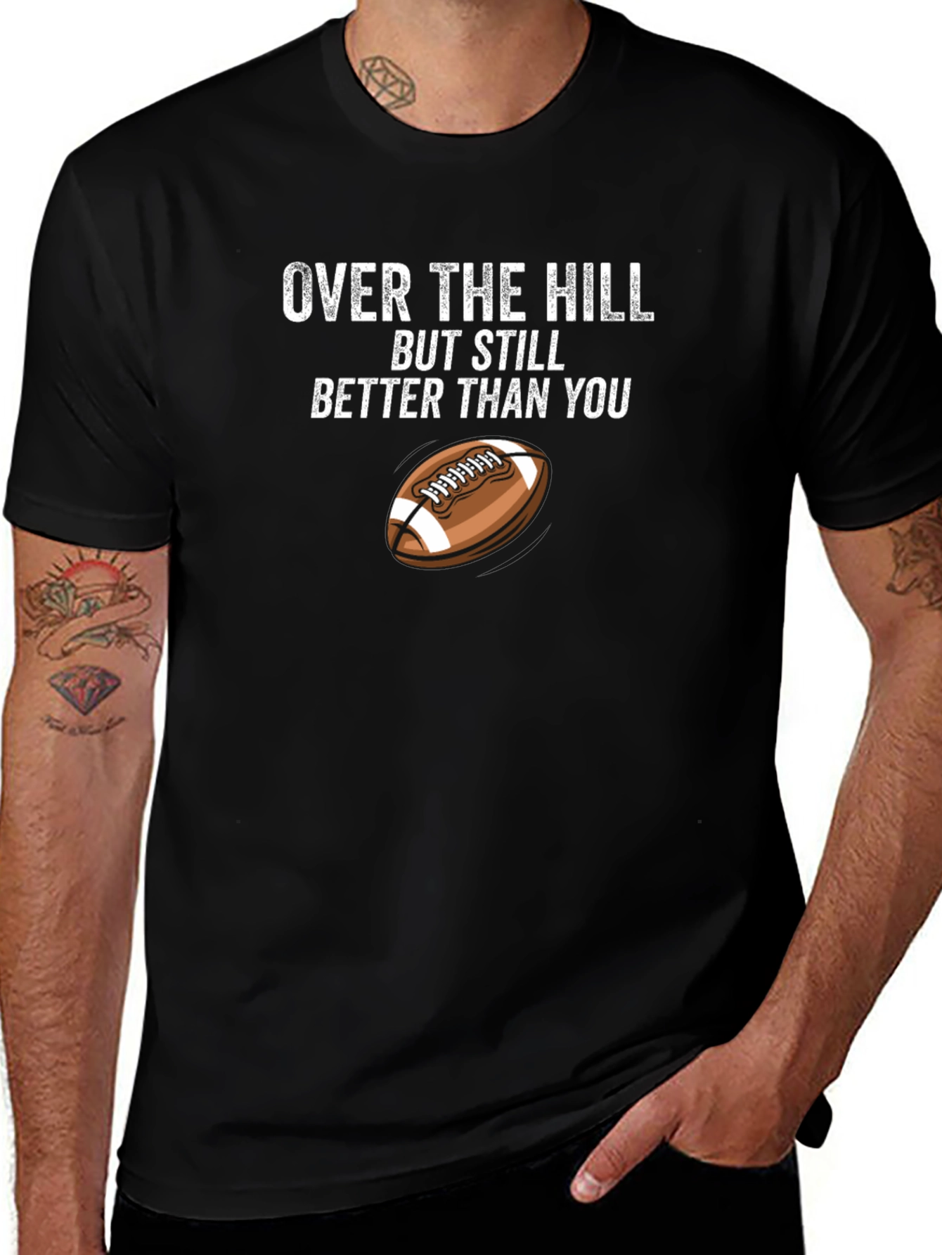 Over the Hill Football T-Shirt