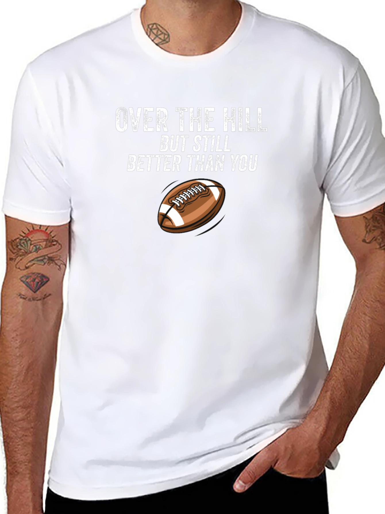 Over the Hill Football T-Shirt