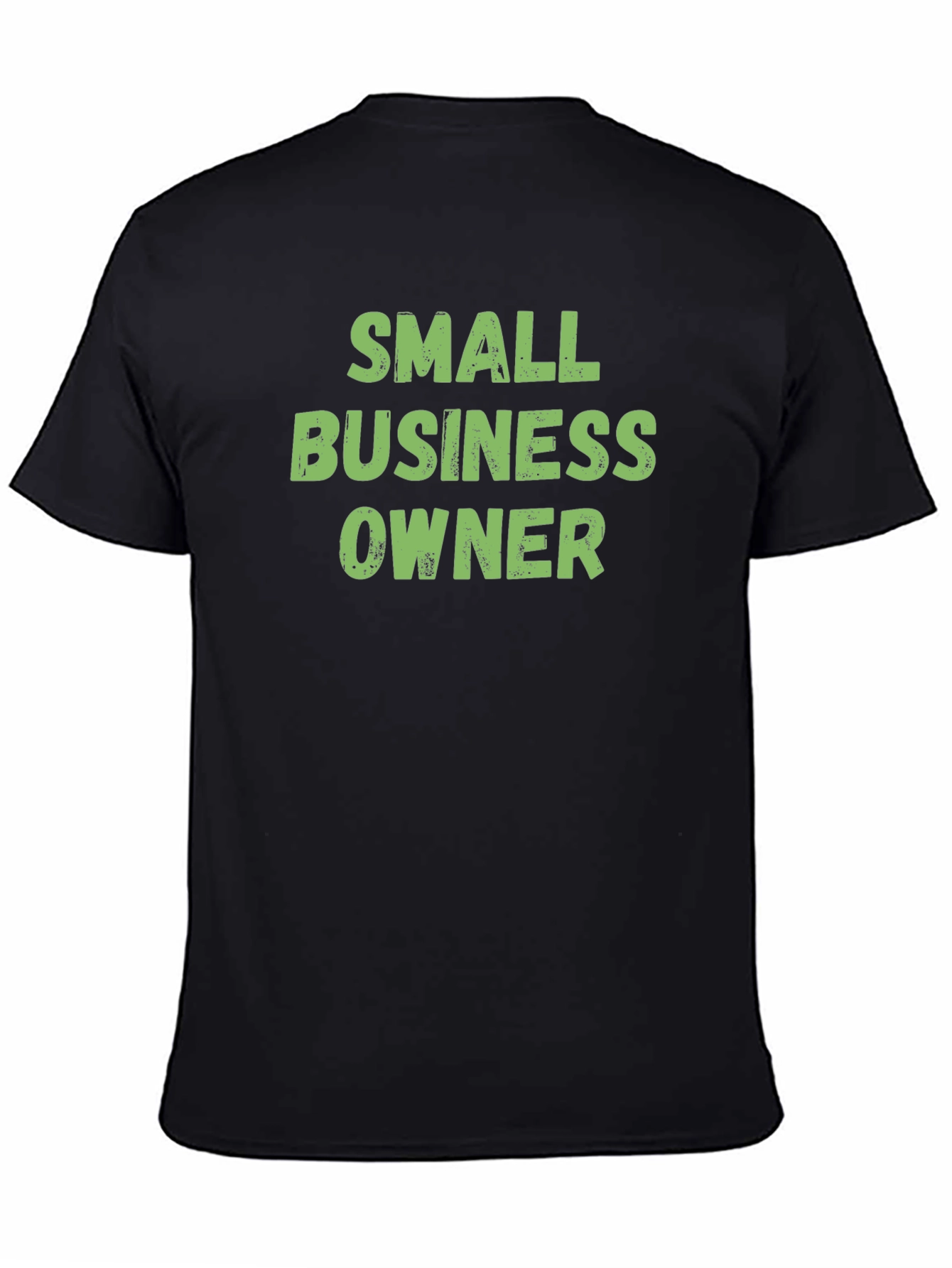 Small Business Owner Tee - Black Cotton T-Shirt