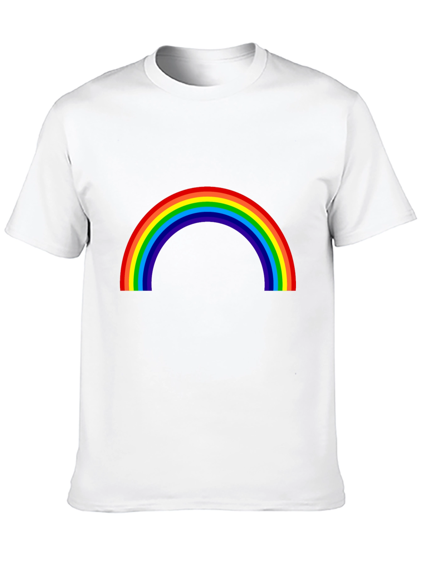 Rainbow Graphic T-Shirt - Black Cotton Tee