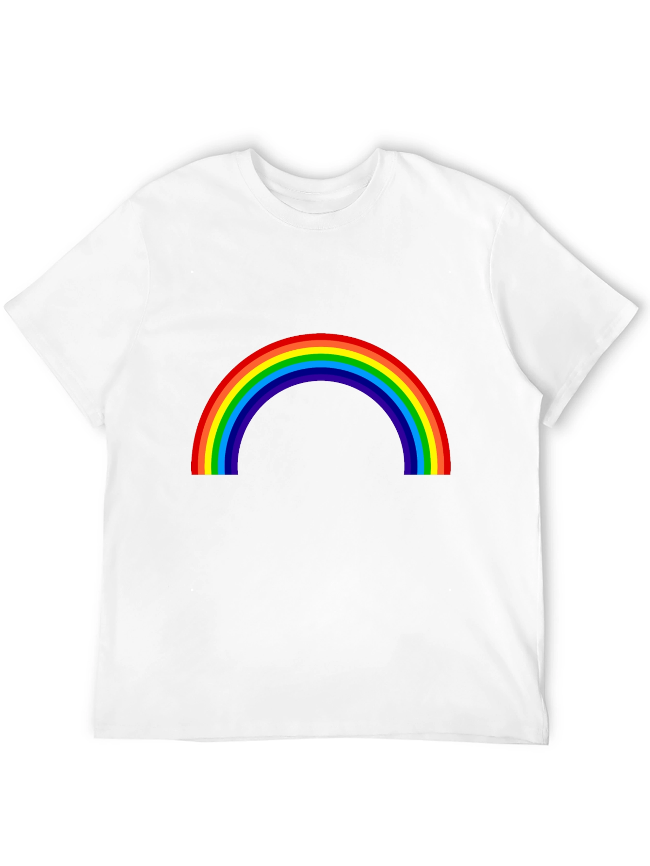 Rainbow Graphic T-Shirt - Black Cotton Tee