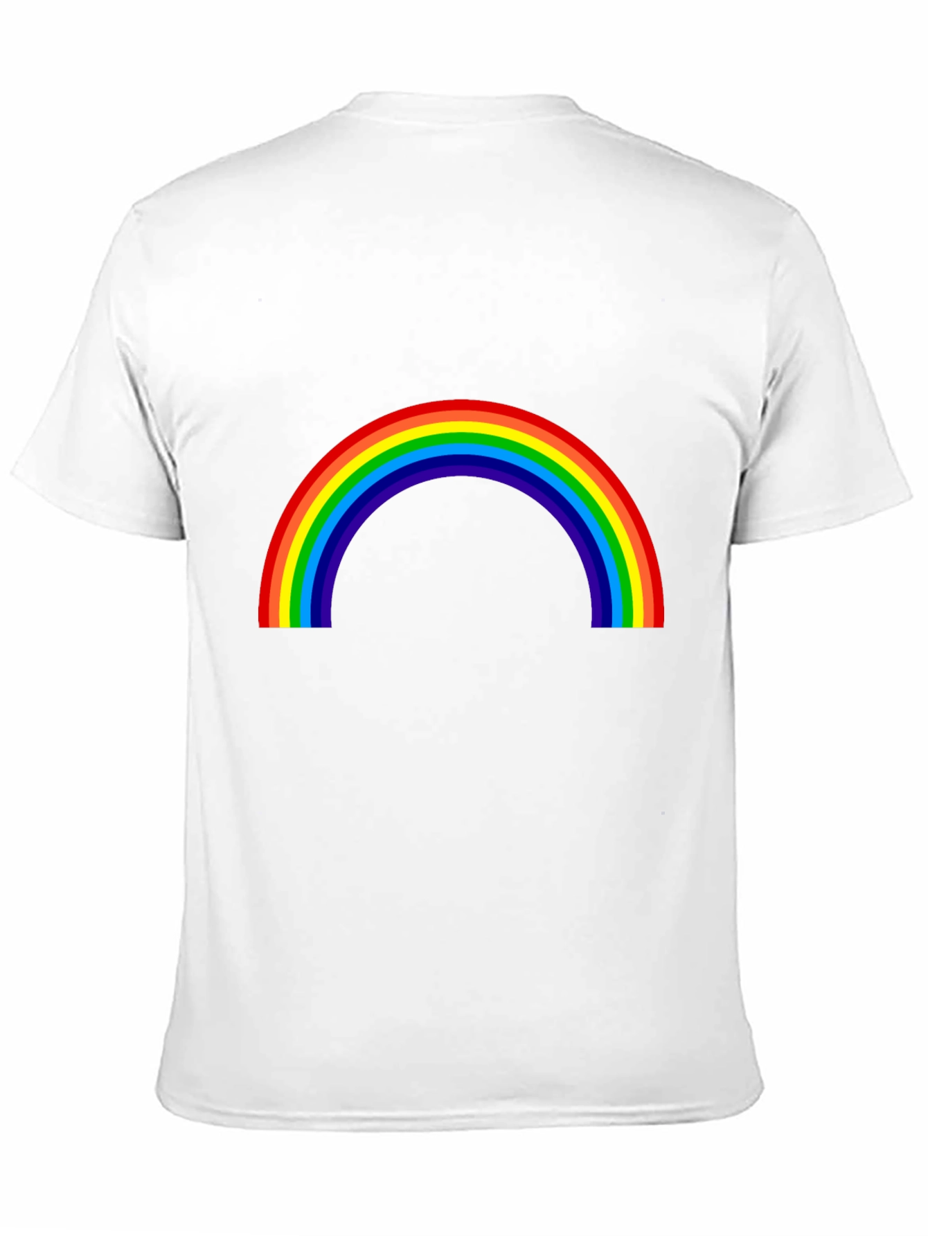Rainbow Graphic T-Shirt - Black Cotton Tee