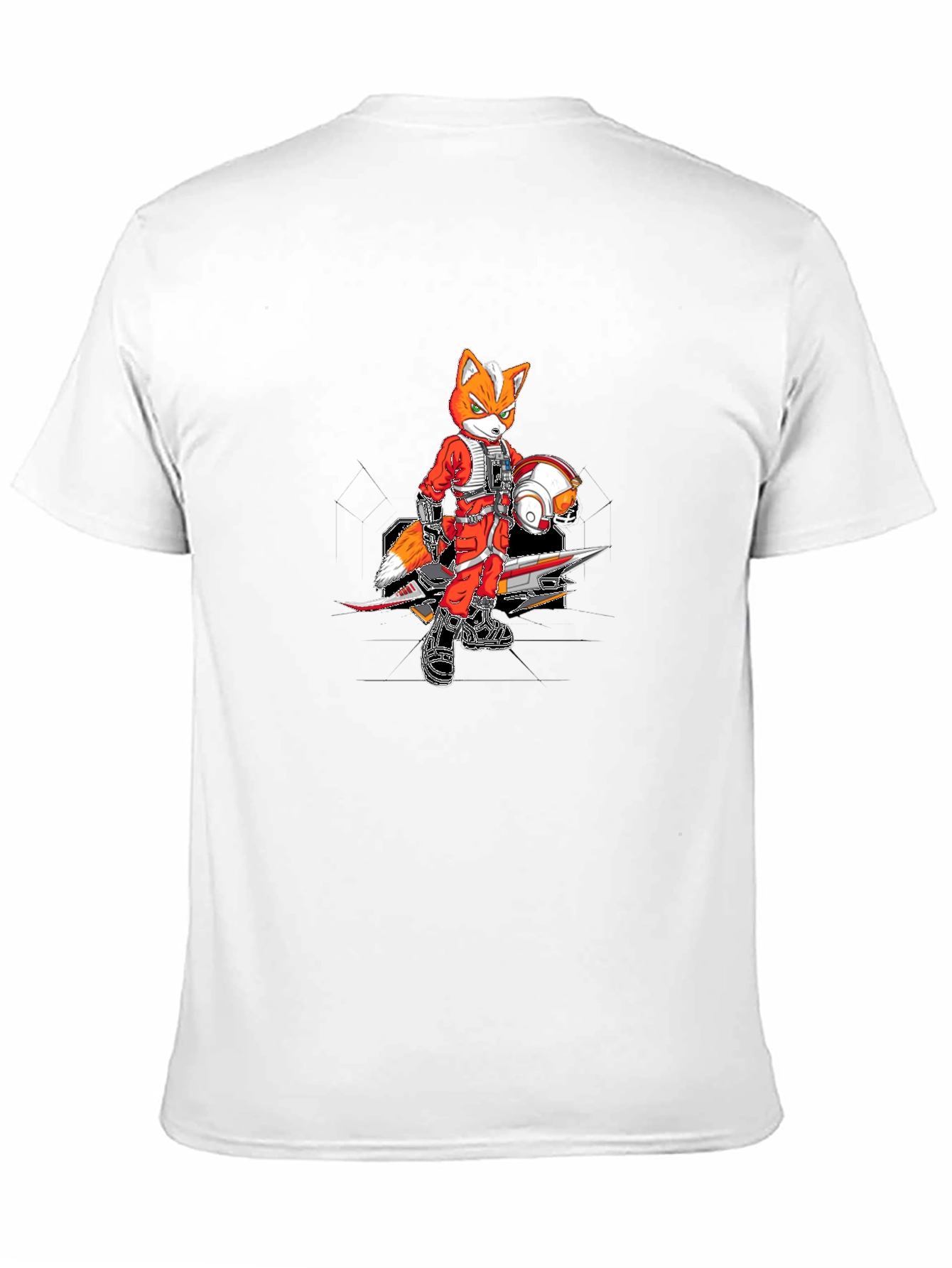 Fox Pilot Graphic Tee - Black Crew Neck T-Shirt