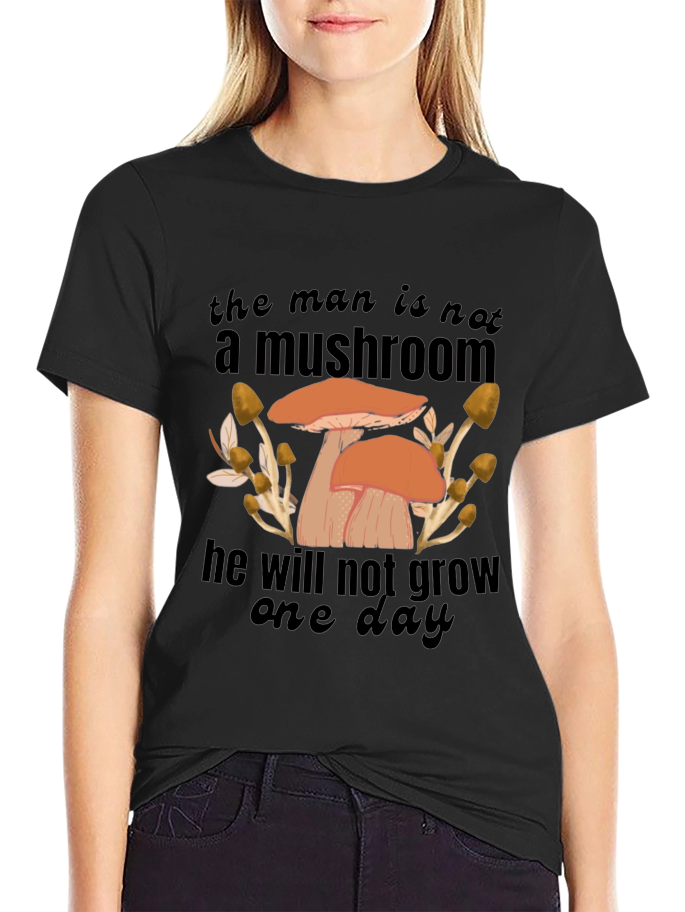Mushroom Humor Graphic T-Shirt