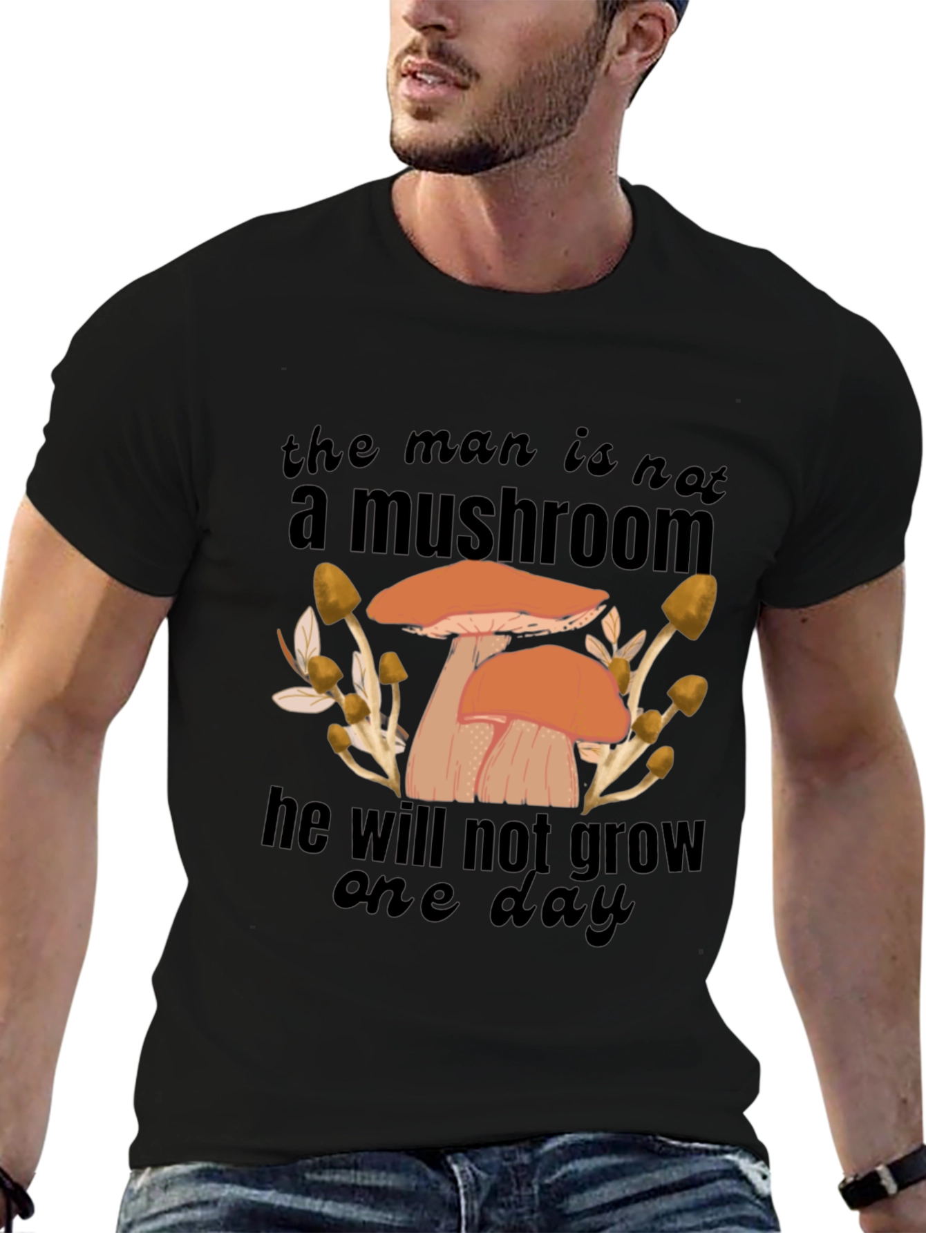 Mushroom Humor Graphic T-Shirt