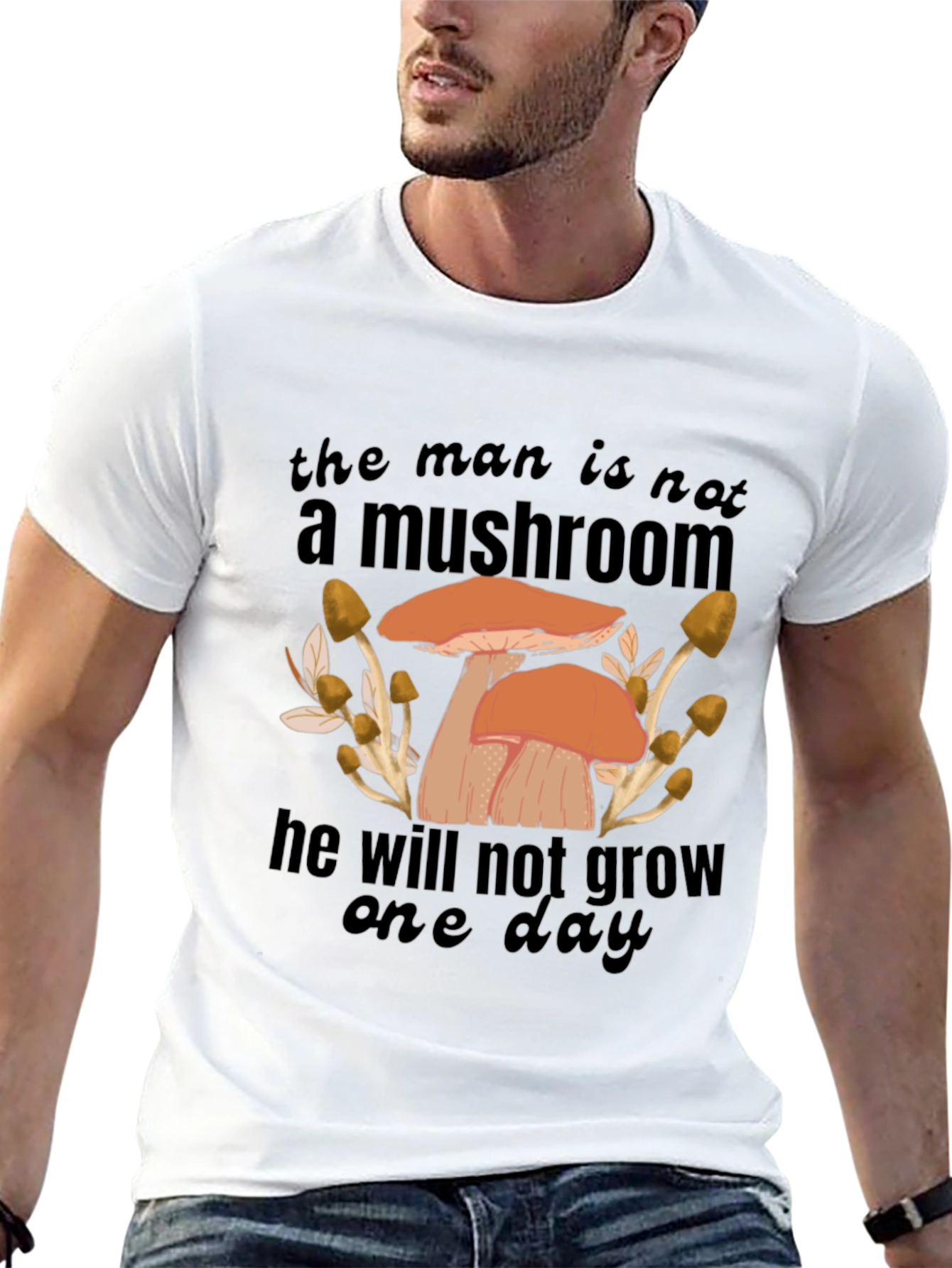 Mushroom Humor Graphic T-Shirt