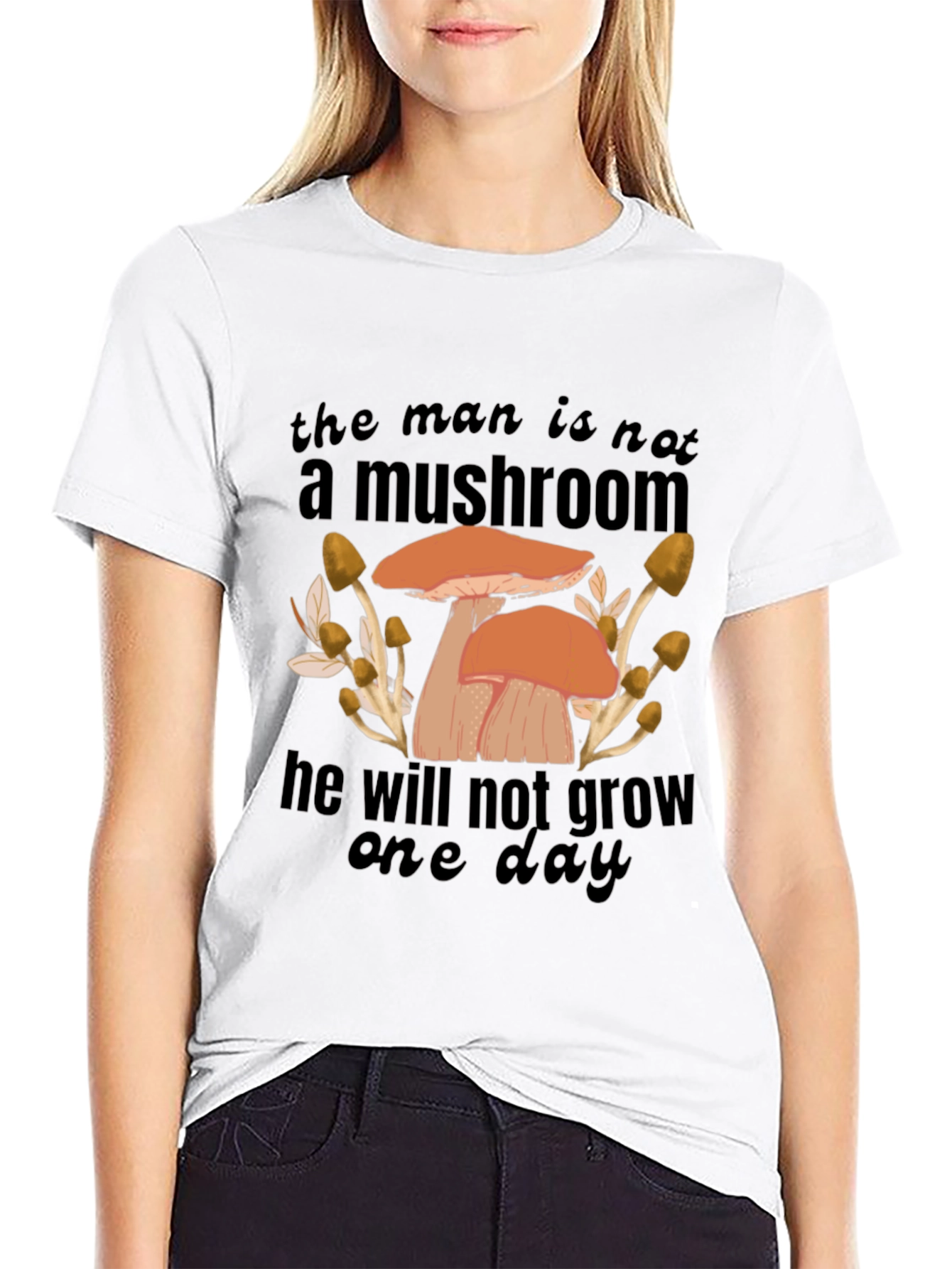 Mushroom Humor Graphic T-Shirt
