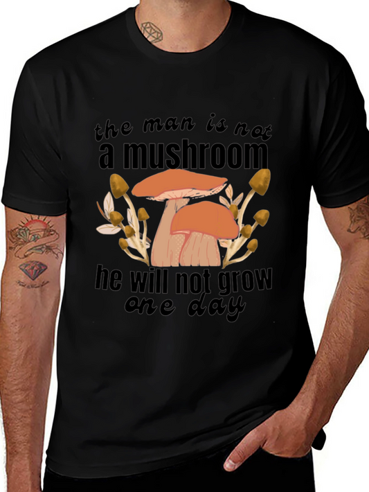Mushroom Humor Graphic T-Shirt