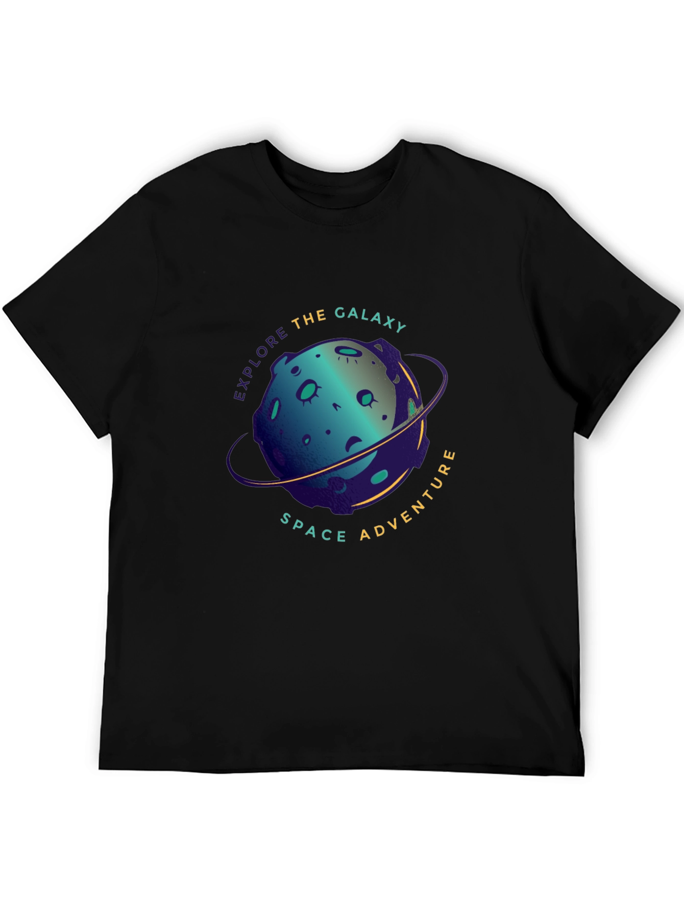 Explore the Galaxy Space Adventure Black T-Shirt
