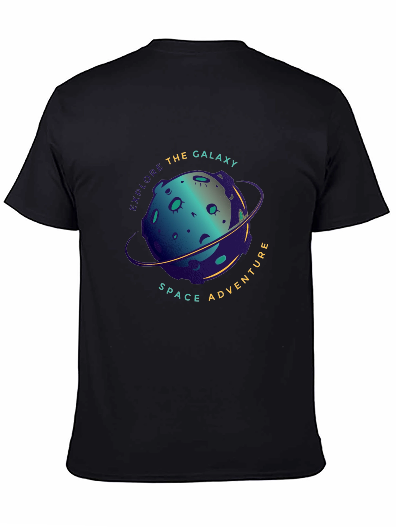Explore the Galaxy Space Adventure Black T-Shirt