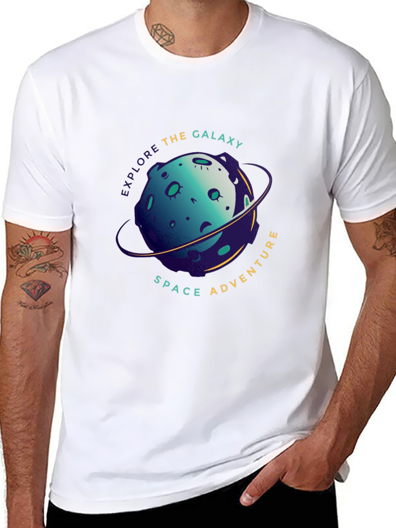 Explore the Galaxy Space Adventure Black T-Shirt