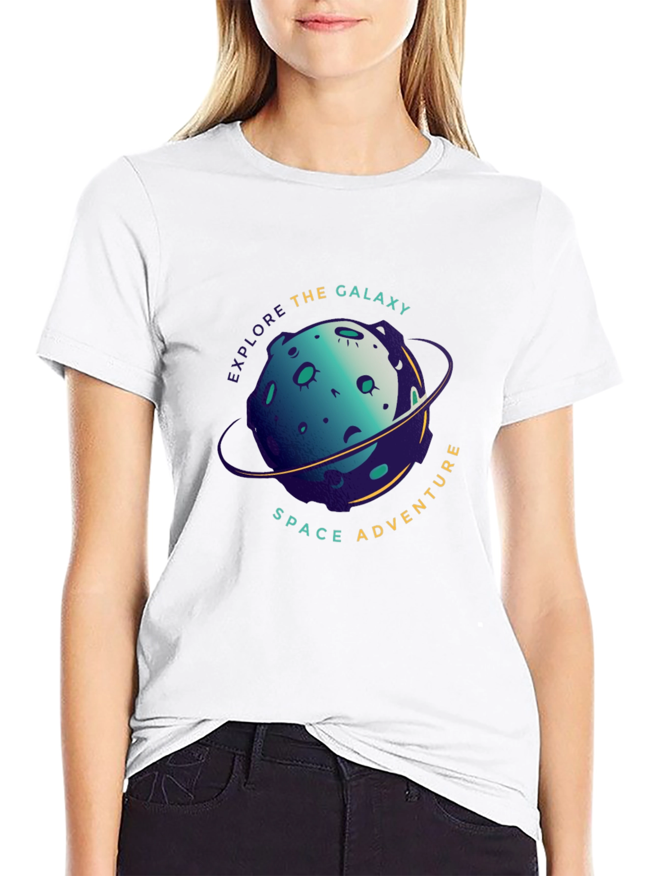 Explore the Galaxy Space Adventure Black T-Shirt
