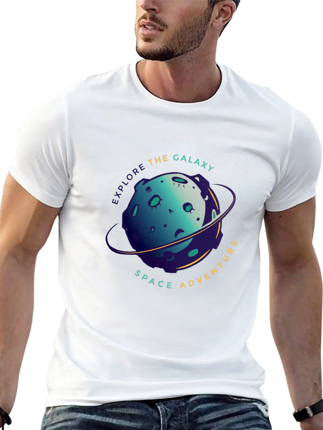 Explore the Galaxy Space Adventure Black T-Shirt