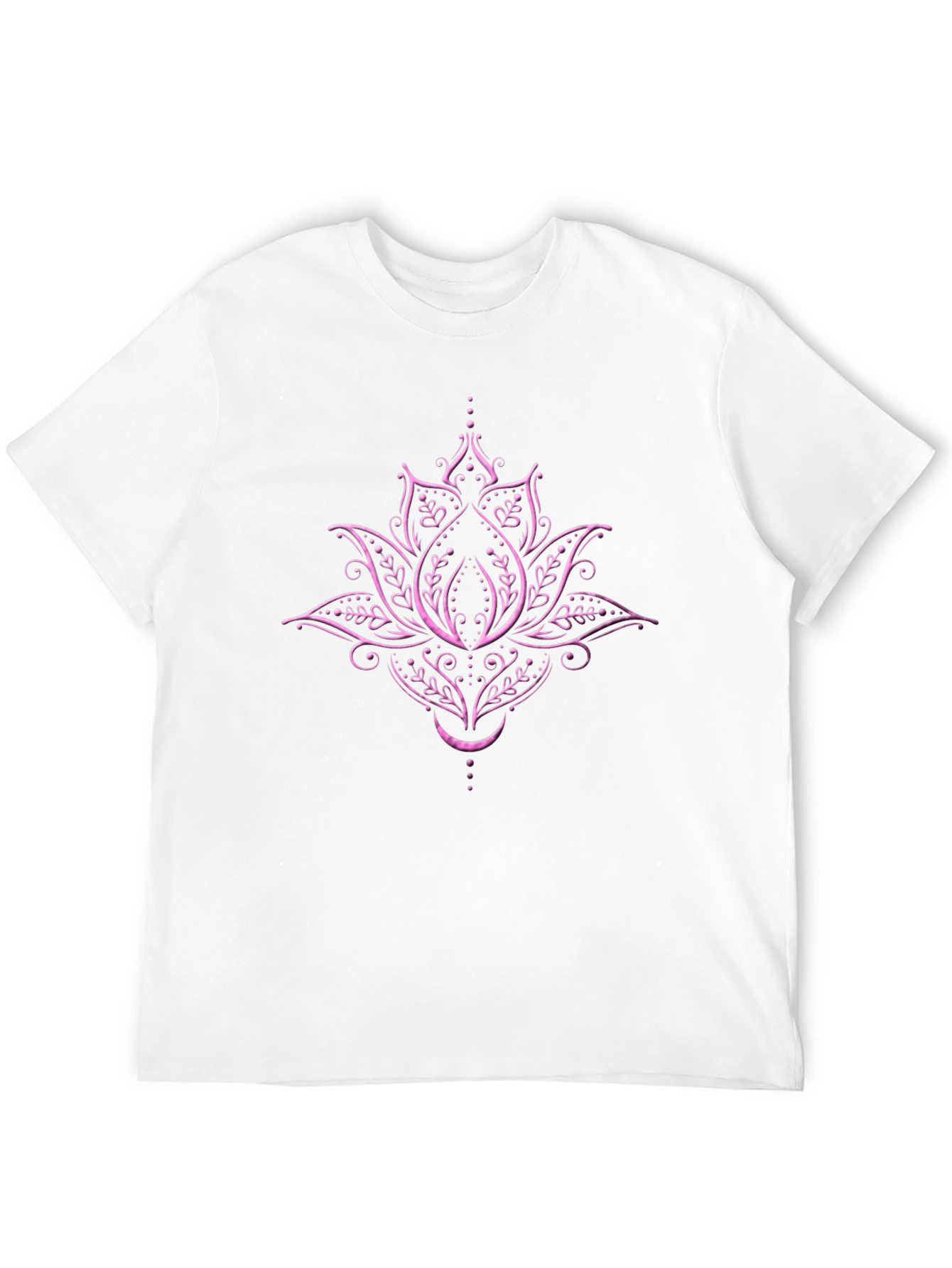 Lotus Blossom Graphic Tee - Black