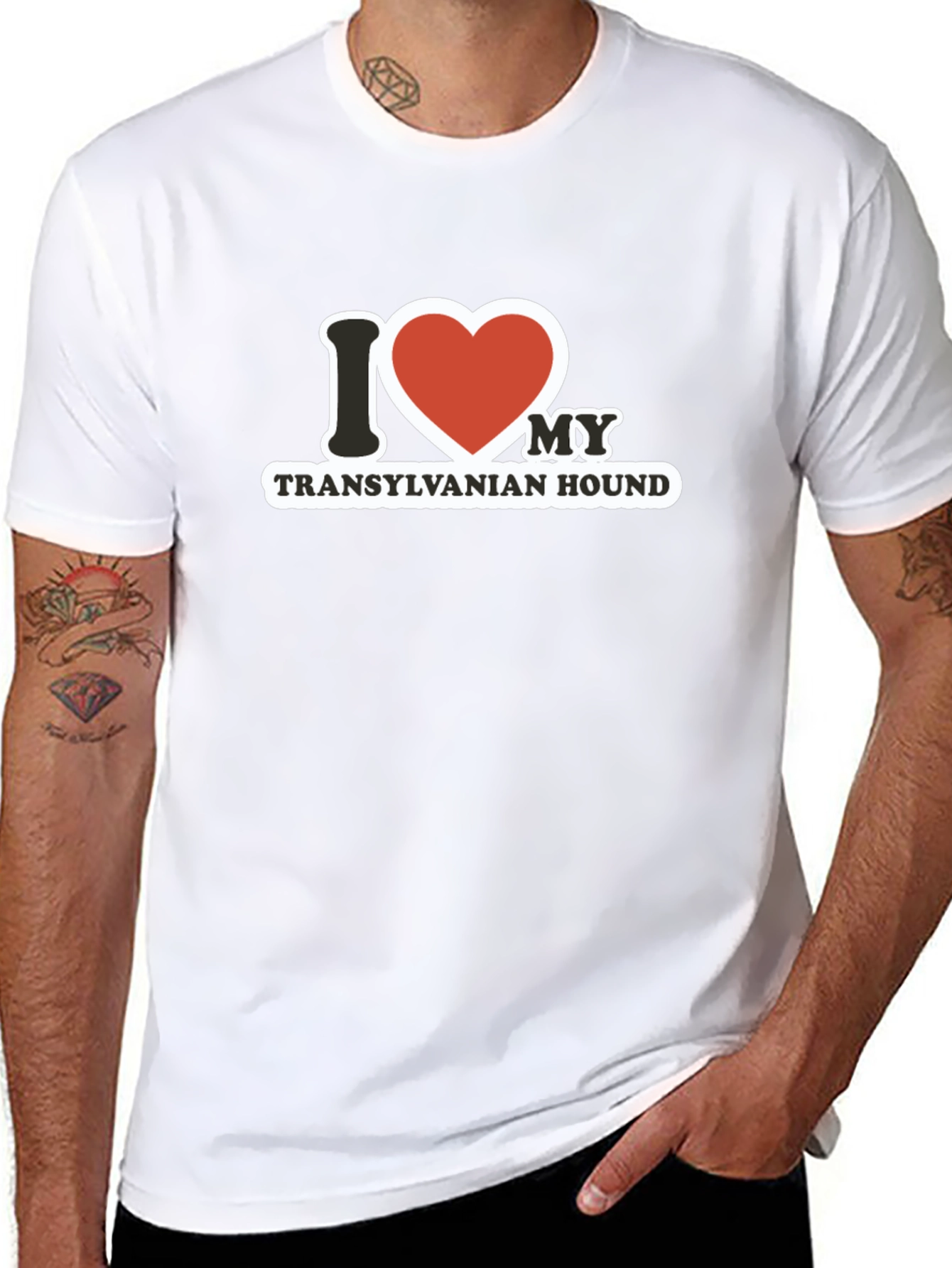 I Love My Transylvanian Hound Graphic Tee