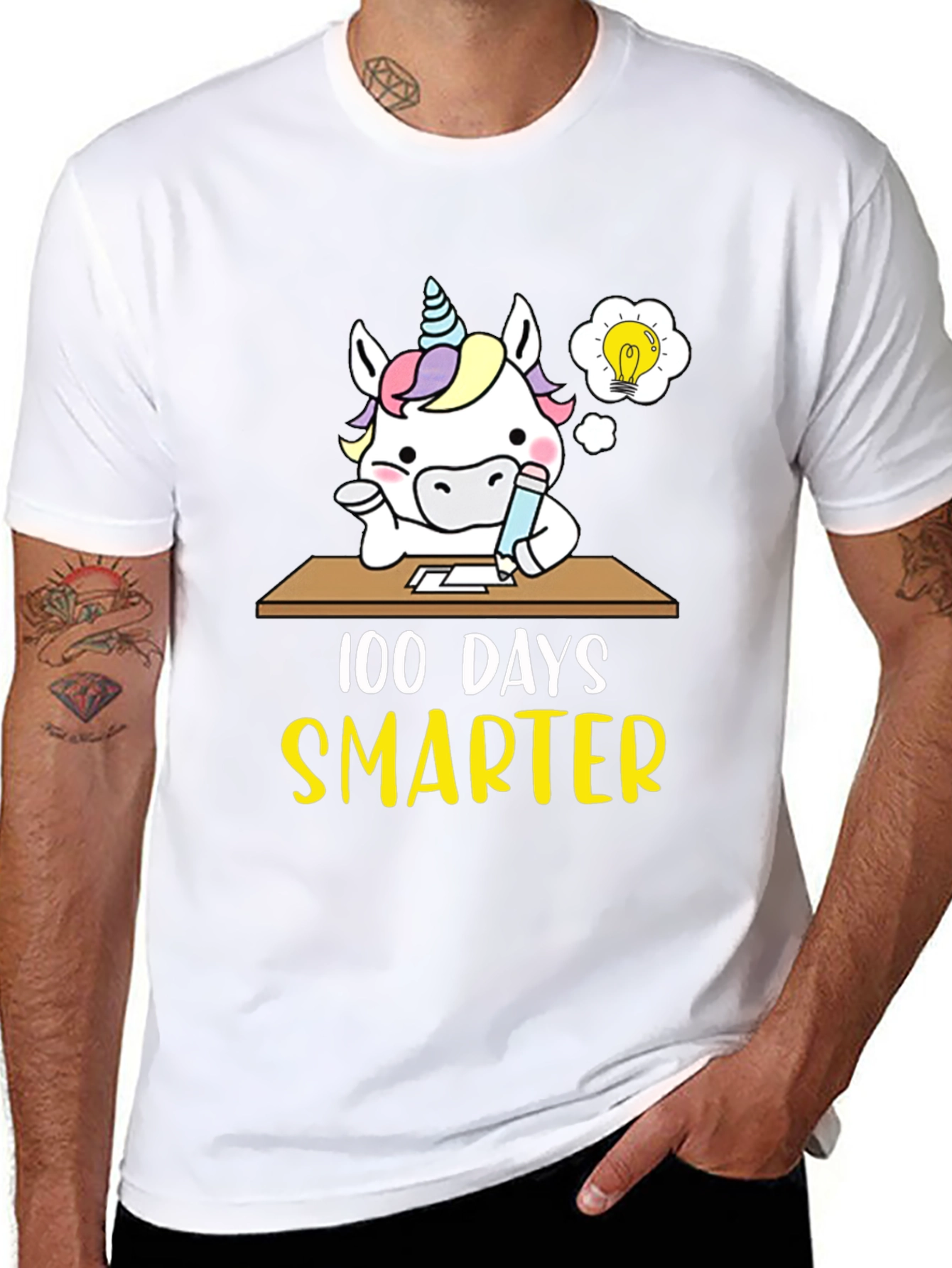 100 Days Smarter Unicorn T-Shirt