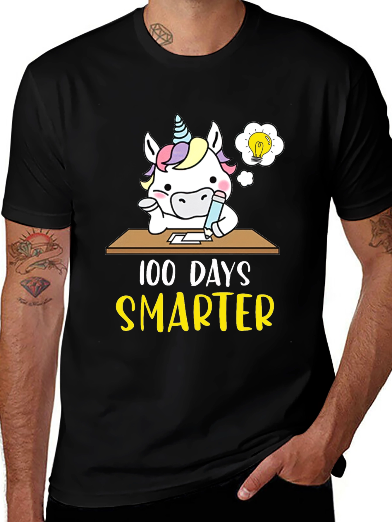 100 Days Smarter Unicorn T-Shirt