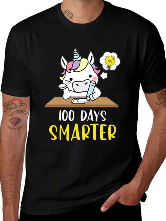 100 Days Smarter Unicorn T-Shirt