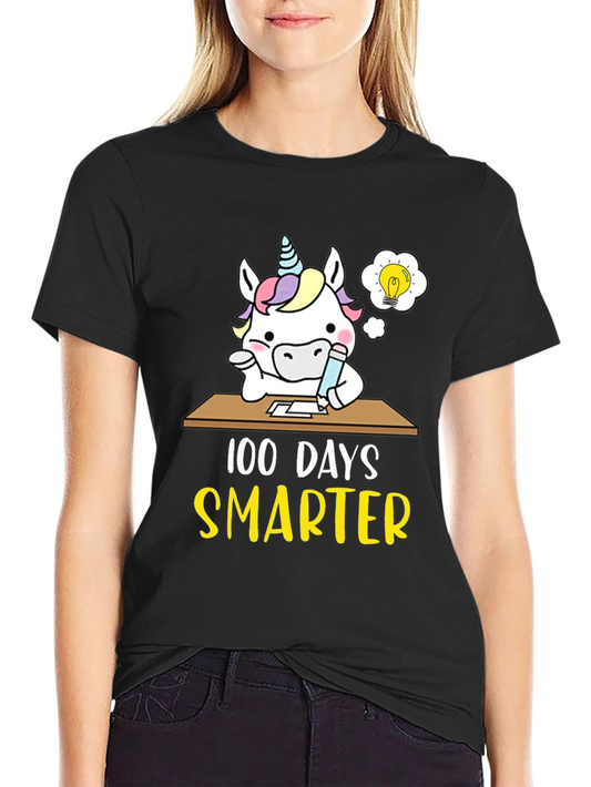 100 Days Smarter Unicorn T-Shirt