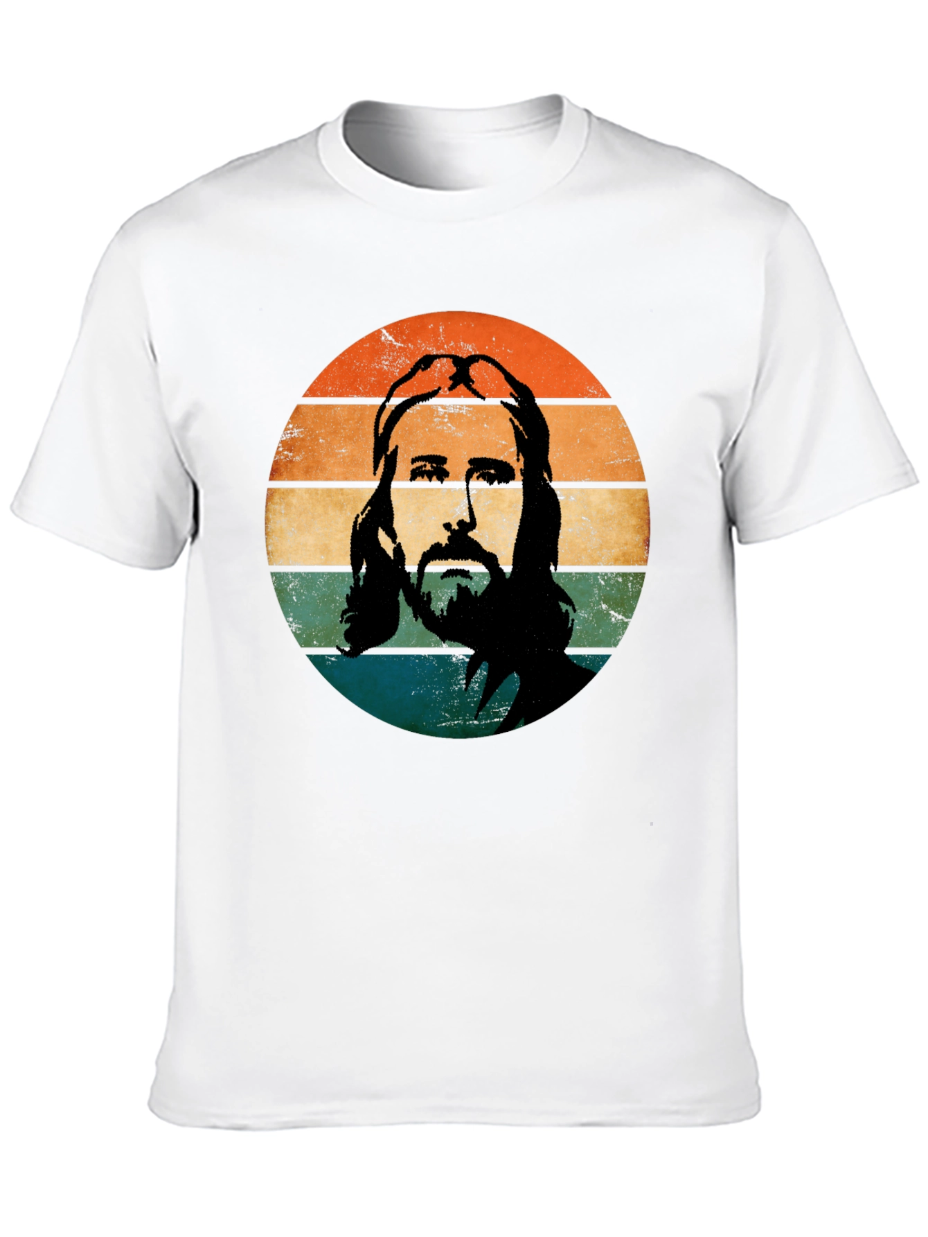 Retro Jesus Graphic Tee - Black