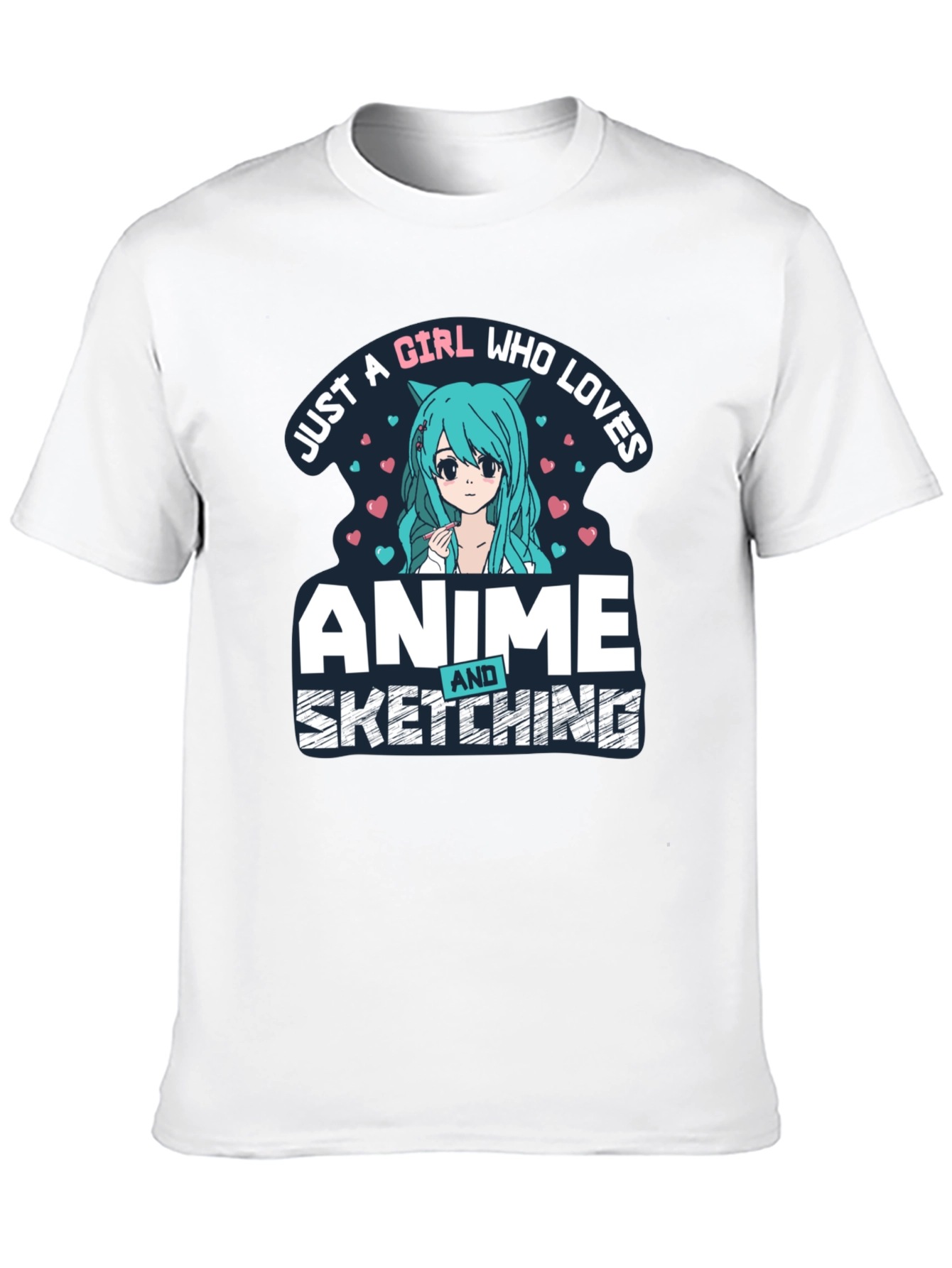 Anime & Sketching Girl T-Shirt