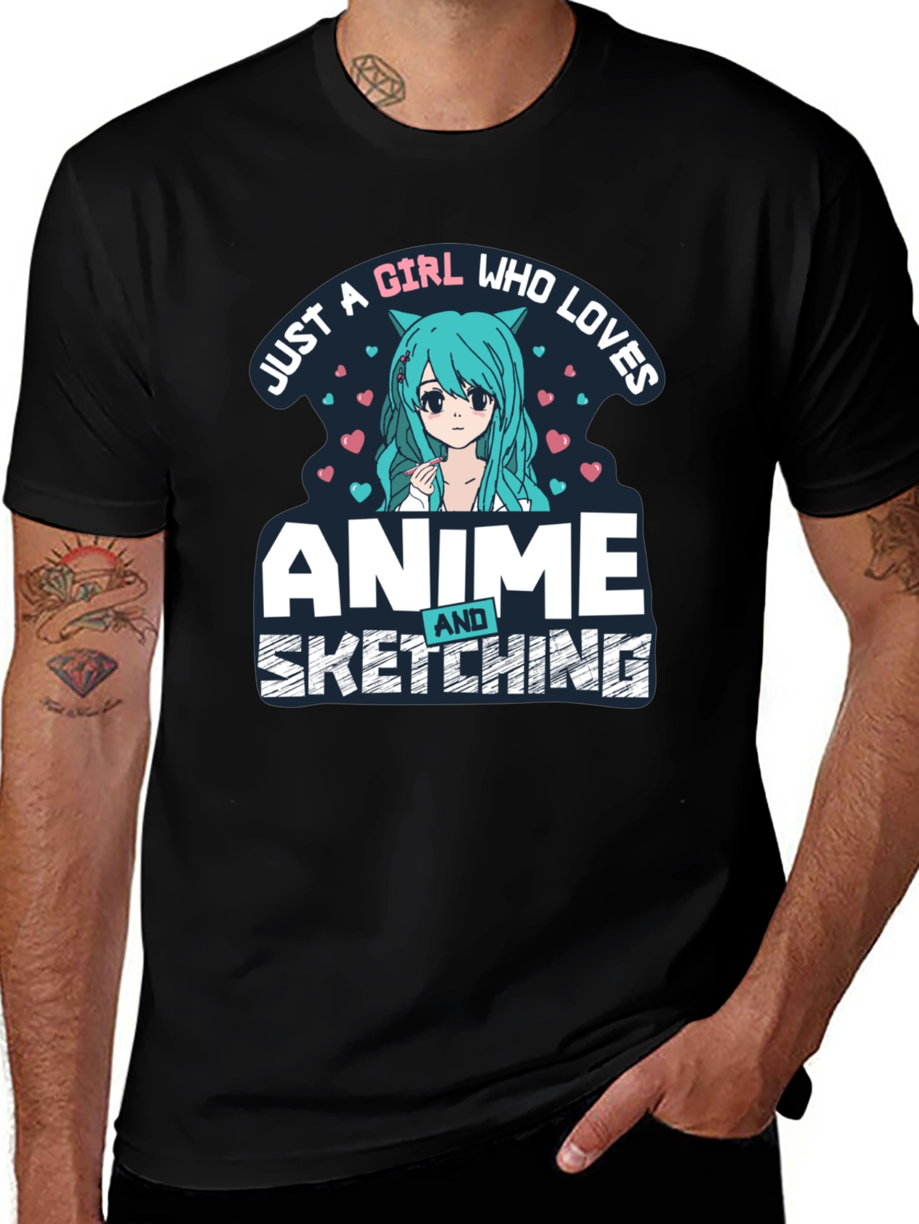 Anime & Sketching Girl T-Shirt
