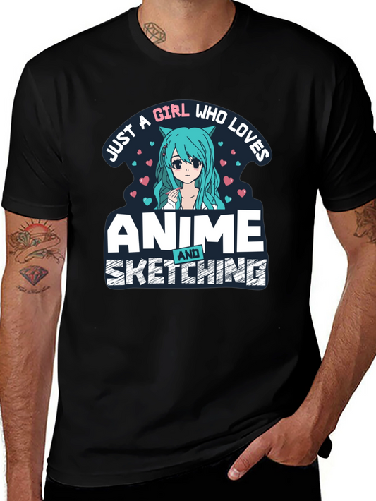 Anime & Sketching Girl T-Shirt