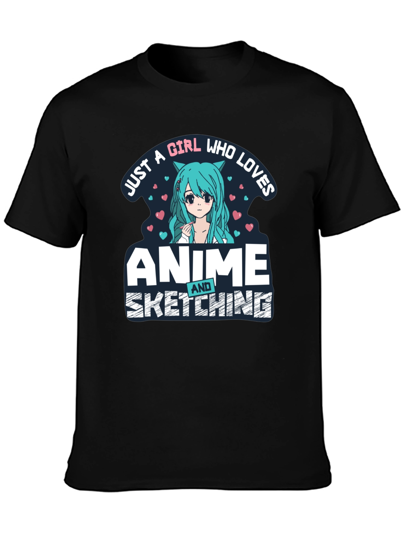 Anime & Sketching Girl T-Shirt