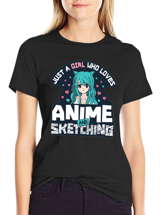 Anime & Sketching Girl T-Shirt