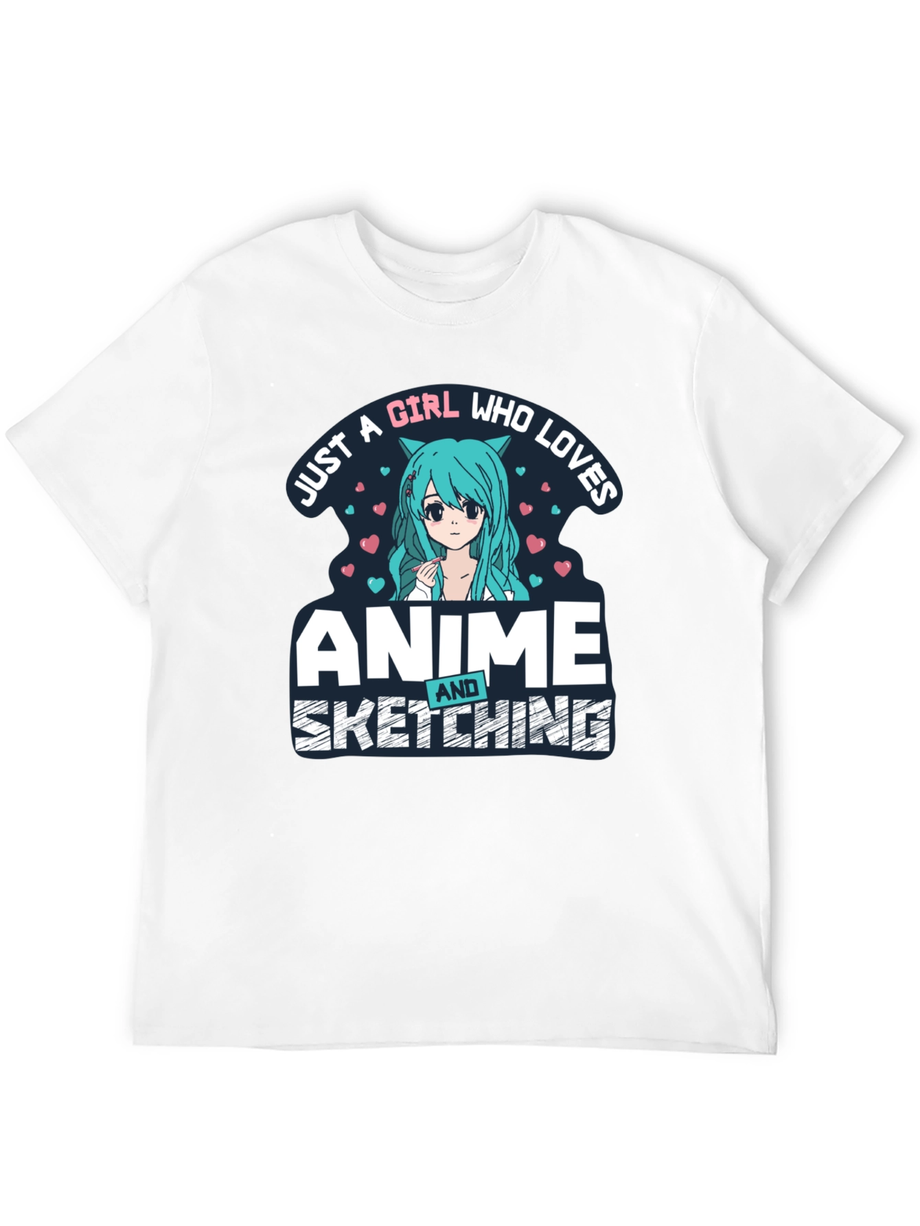 Anime & Sketching Girl T-Shirt