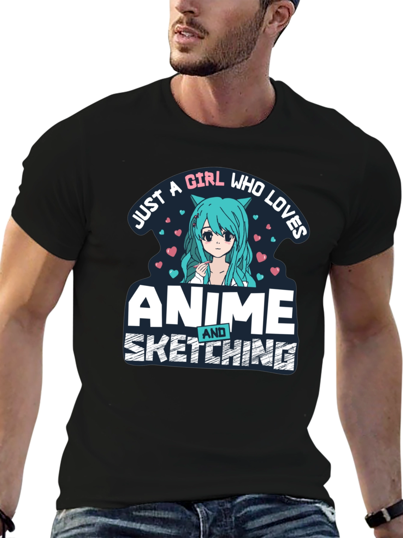 Anime & Sketching Girl T-Shirt