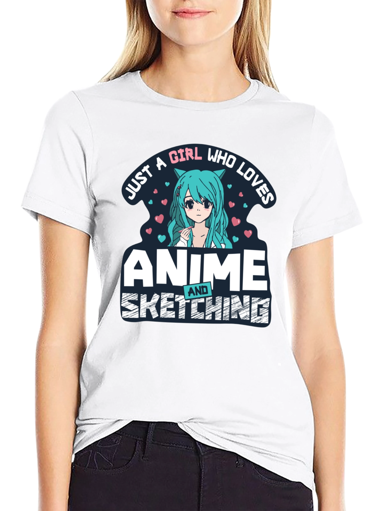 Anime & Sketching Girl T-Shirt