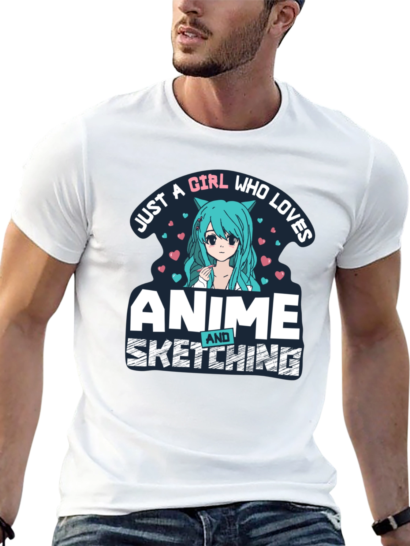 Anime & Sketching Girl T-Shirt