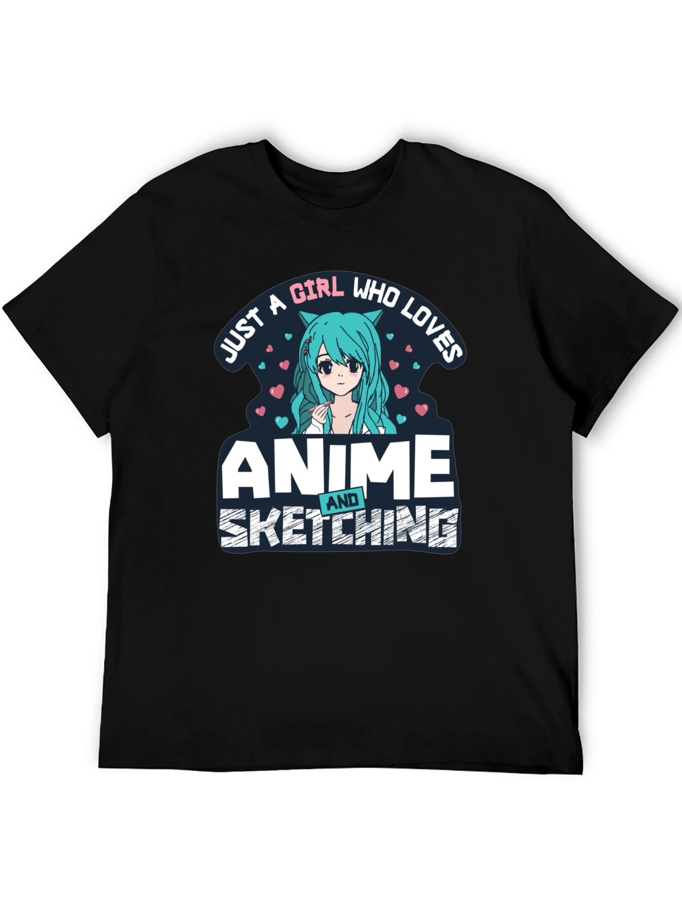 Anime & Sketching Girl T-Shirt