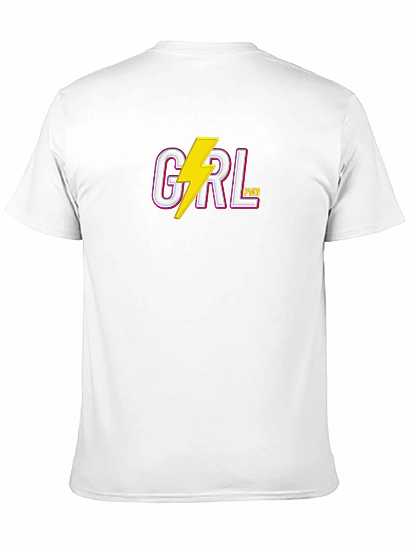 Girl Power Lightning Bolt Graphic Tee - Black