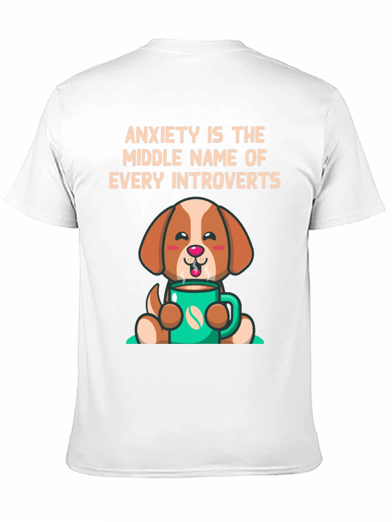 Anxiety Introvert Dog Graphic T-Shirt