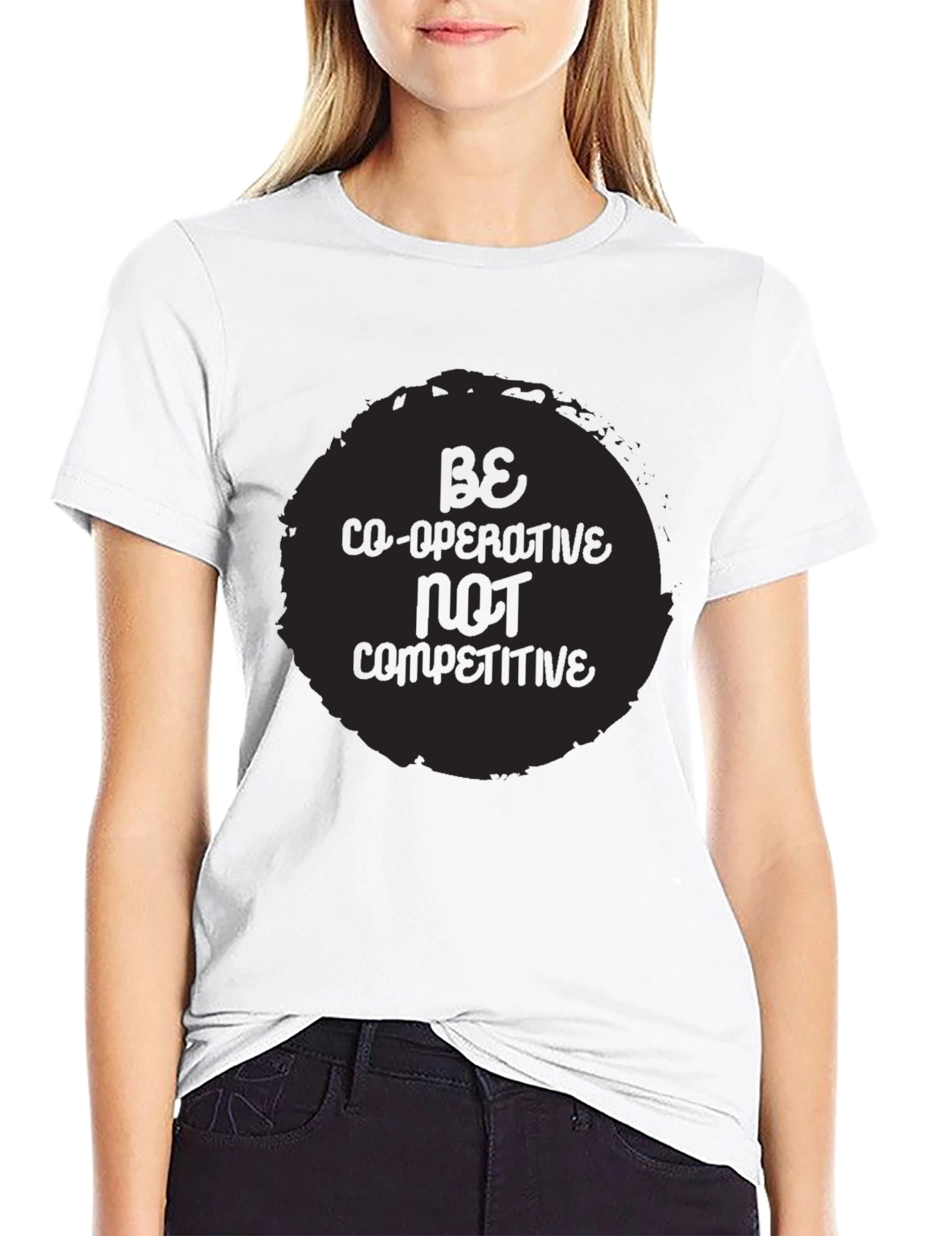 Cooperative Spirit Black Crewneck T-Shirt