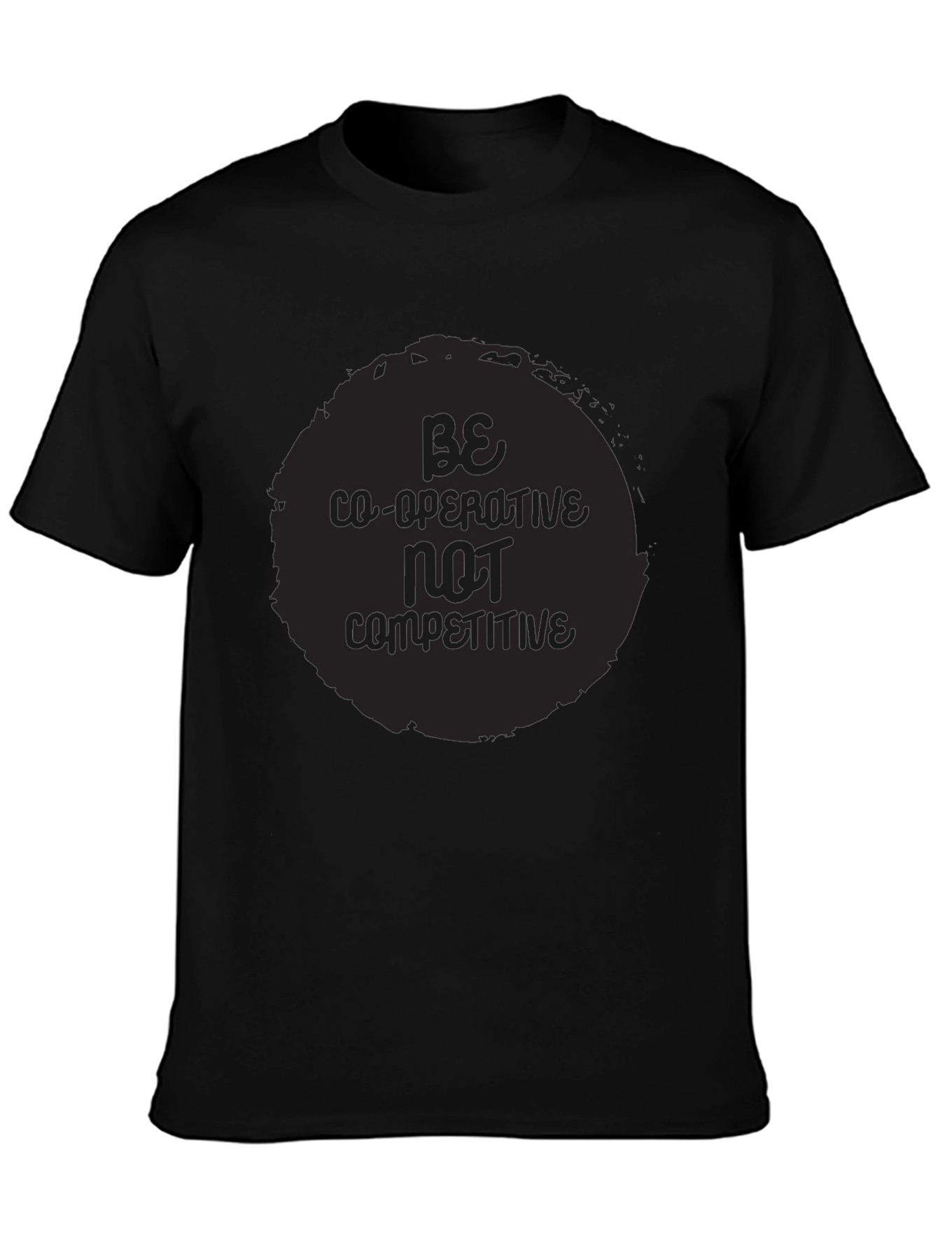 Cooperative Spirit Black Crewneck T-Shirt