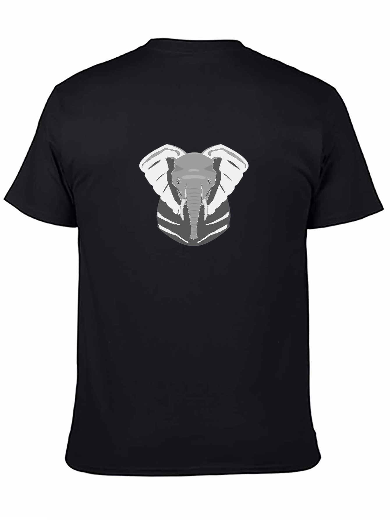 Elephant Graphic Tee - Black Cotton