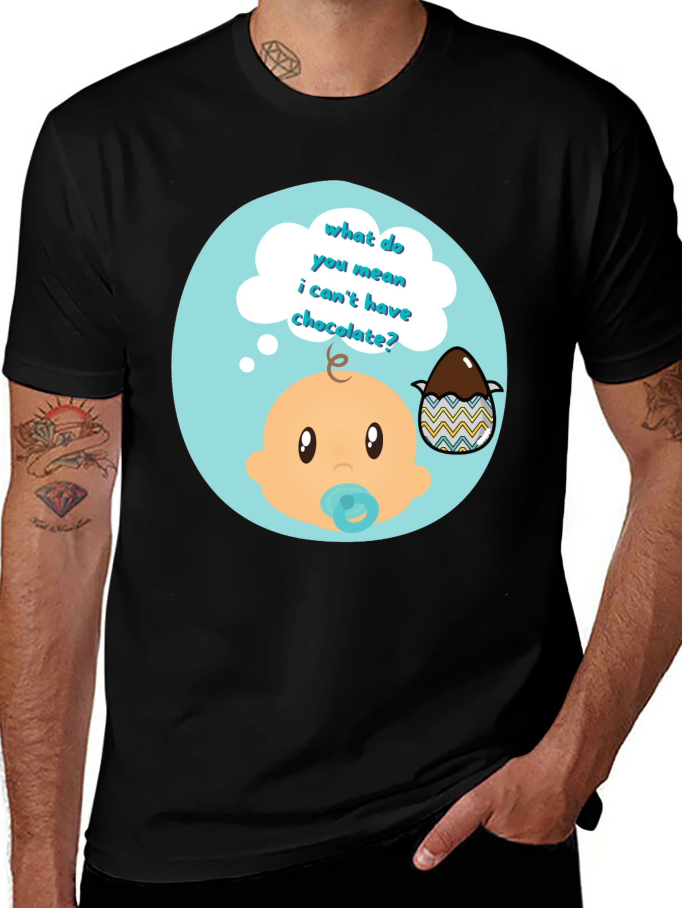 Funny Baby Chocolate Easter Egg T-Shirt