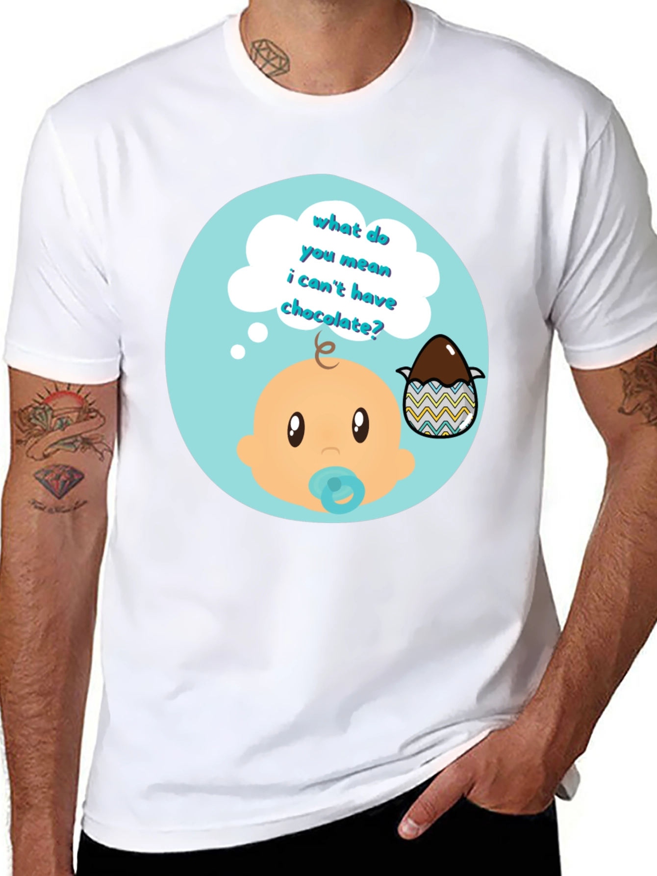 Funny Baby Chocolate Easter Egg T-Shirt