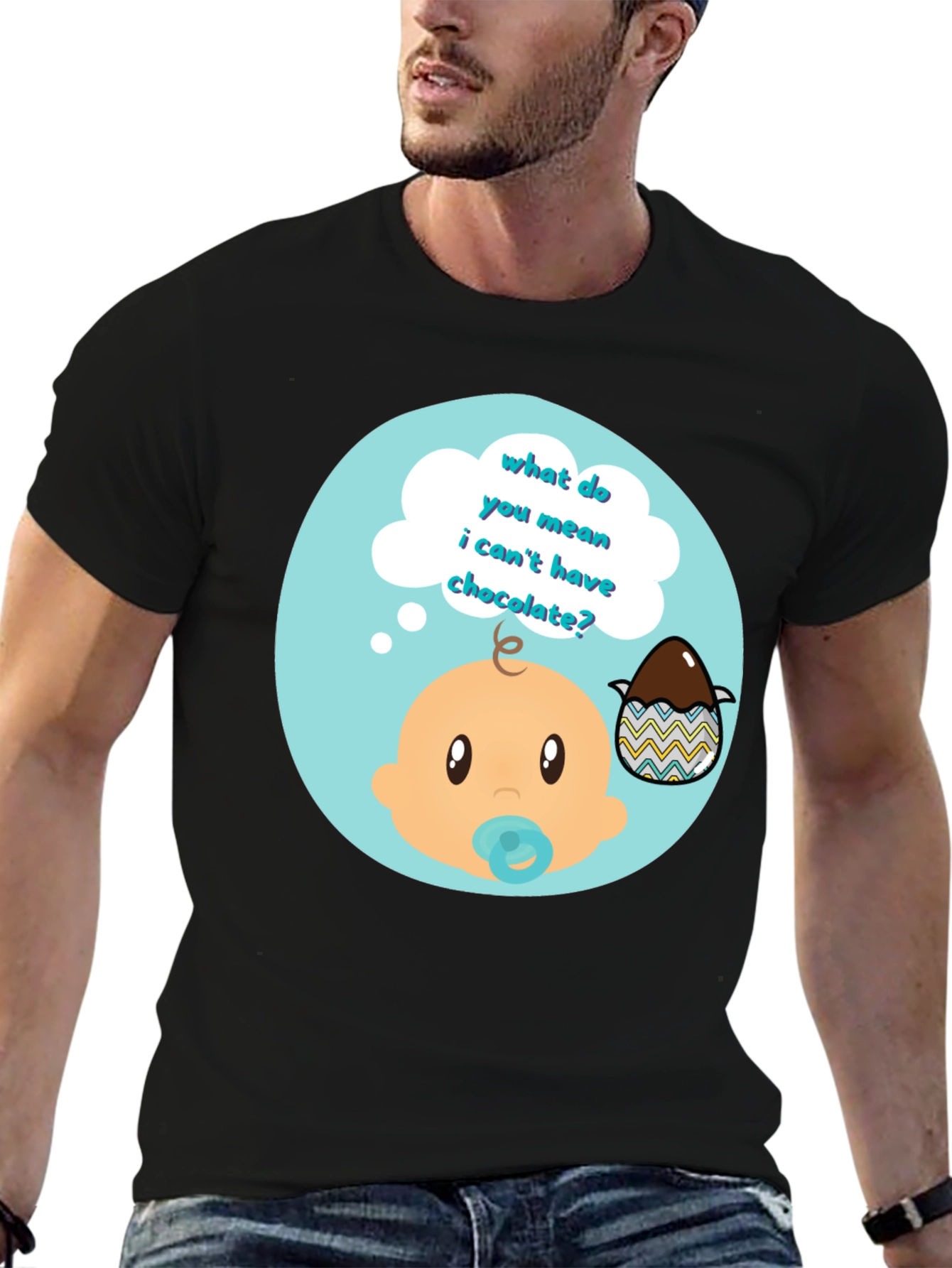 Funny Baby Chocolate Easter Egg T-Shirt