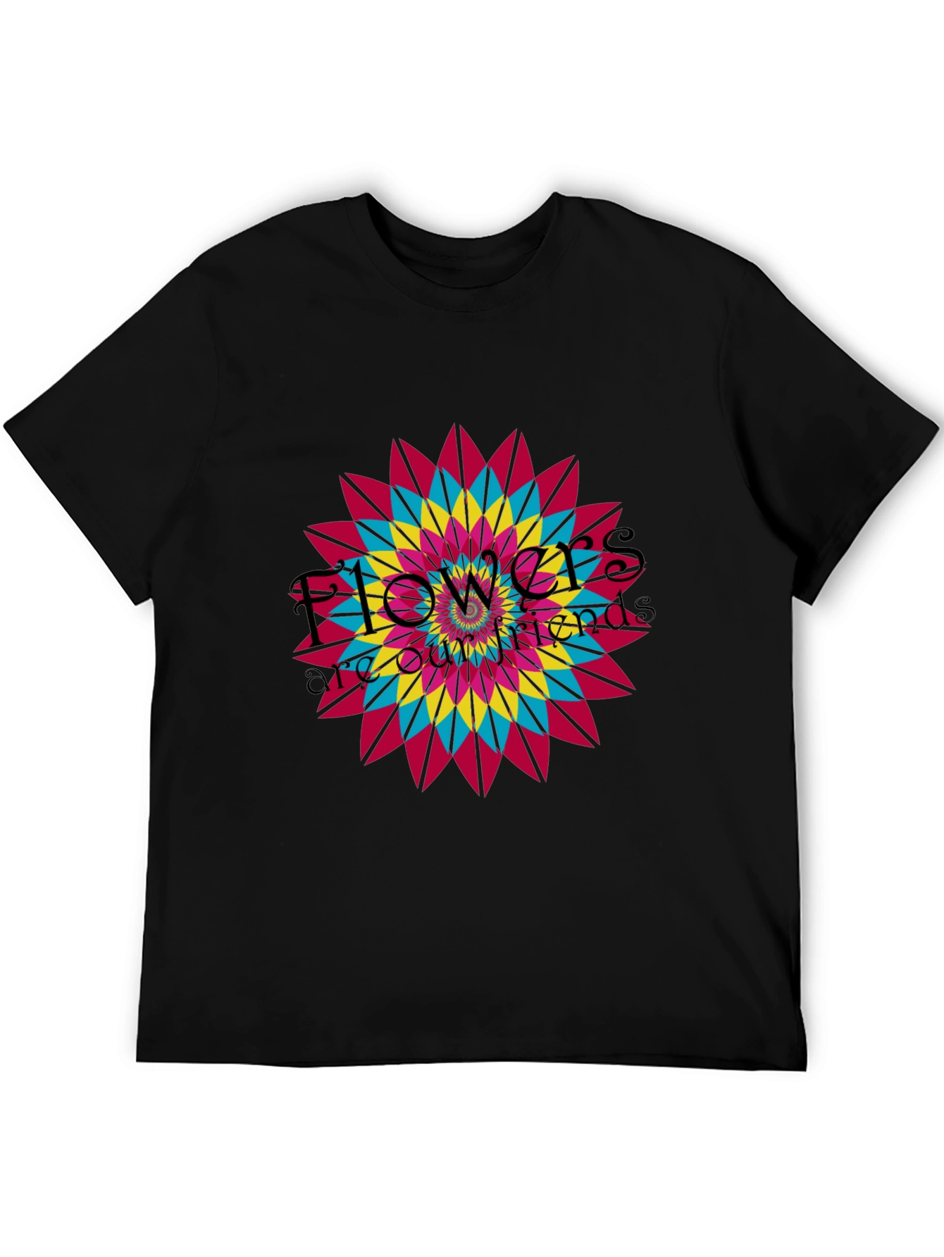 Floral Mandala Graphic T-Shirt - Vibrant Design