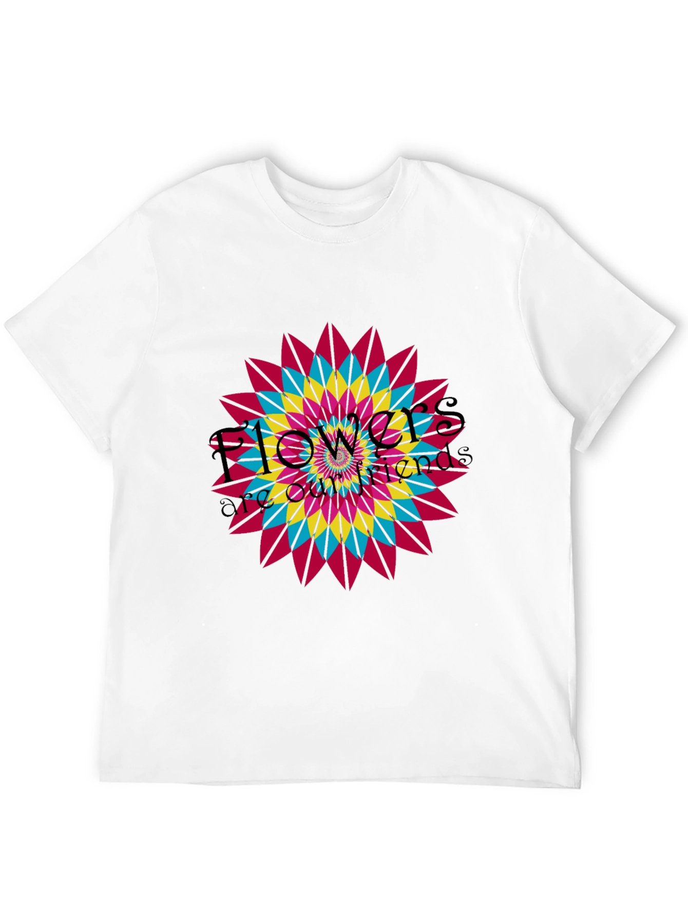 Floral Mandala Graphic T-Shirt - Vibrant Design