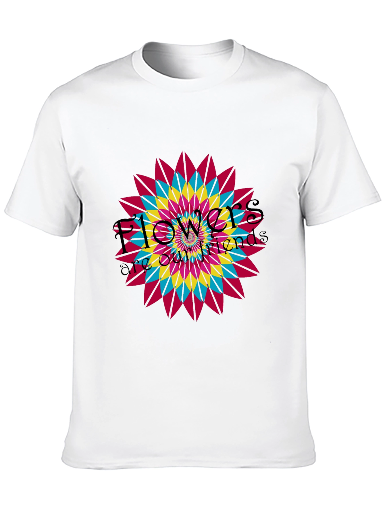 Floral Mandala Graphic T-Shirt - Vibrant Design